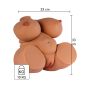Masturbatore realistico busto femminile big con ano e vagina penetrabile hidden desire