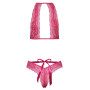 Completo sexy donna in pizzo lingerie seducente kissable