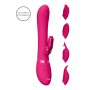 Vibratore rabbit stimolatore clitoride in silicone con 4 testine incluse Vive
