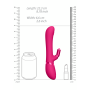 Vibratore rabbit stimolatore clitoride in silicone con 4 testine incluse Vive