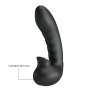 Vibratore doppia stimolazione clitoride vaginale in silicone ricaricabile pretty love