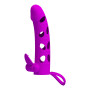 Guaina prolunga per pene vibrante in silicone stimolatore per coppie pretty love