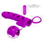 Guaina prolunga per pene vibrante in silicone stimolatore per coppie pretty love