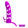 Guaina prolunga per pene vibrante in silicone stimolatore per coppie pretty love
