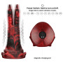 Dildo monster vibrante in silicone stimolatore anale vaginale doppio lovetoy