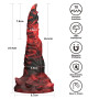 Dildo monster vibrante in silicone stimolatore anale vaginale doppio lovetoy