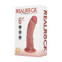 Fallo realistico con ventosa dildo vibrante real rock 6"