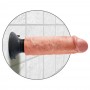 Realistic vibrator KING COCK 6 vibrating with suction cup