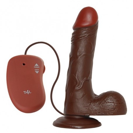 Realistic vibrator real rapture brown 8''