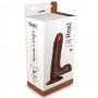 Realistic vibrator real rapture brown 8''