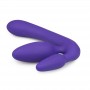 Wearable vaginal phallus without triple purply harness