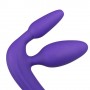 Wearable vaginal phallus without triple purply harness