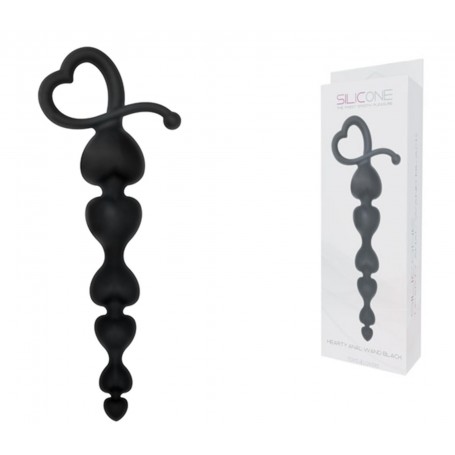 DO IT ANAL DILDO ANAL HEARTY ANAL WAND SILICONE Black