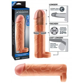 Phallic penis sheath realistic wearable Fantasy x tensions ball strap perfect extension