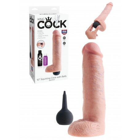 Do it realistic squirting with testicles king cock 10 squirting cock w balls