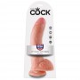 Do it realistic dildo with suction cup king cock 9 with balls flesh