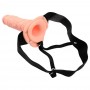 Fallo dildo indossabile strap on cavo Con testicoli Real Rapture 8 Flesh