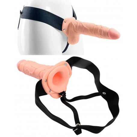 Do it strap on cable wearable dildo with Real Rapture 8 Flesh testicles