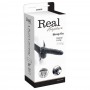 Fallo dildo indossabile strap on cavo Con testicoli Real Rapture 8 Black