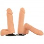 kit fallo indossabile dildo con ventosa strap on vaculock dual density