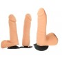 kit fallo indossabile dildo con ventosa strap on vaculock dual density