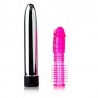 vaginal vibrator with realistic sheath for penis and vibrator