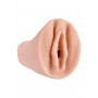 Realistic penis masturbator in the shape of vagina palm flesh