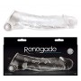 Phallic extension sheath for realistic penis Transparent with vibration