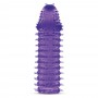 Guaina fallica indossabile per pene prolunga stretchy extension purple