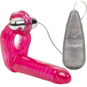 Wearable Anal Phallus Ring with Anal Slim Dong Vibrating Stimulator