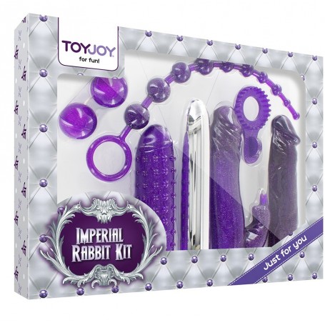 Kit sex toys vaginal vibrator phallus balls and sheaths rabbit