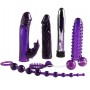 Kit sex toys vaginal vibrator phallus balls and sheaths rabbit