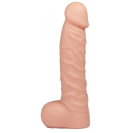 Realistic vaginal phallus with testicles dildo the realistic cock