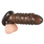 Wearable phallic sheath for penis Dick ball sleeve with testicular opening