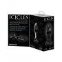 Anal Phallus Plug in Black Dildo Glass icicles 78