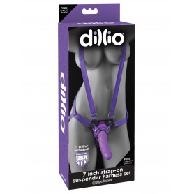 Falo Dildo indossabile vaginale anale  imbragatura strap on dillio harnes purple