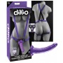 Make it realistic Dildo Wearable Vaginal Anal Harness Strap On dillio Harnes Purple