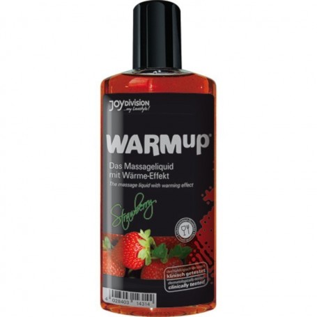 Liquid strawberry warmup for massages