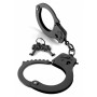 Constrictive bondage handcuffs black cuffs designer black
