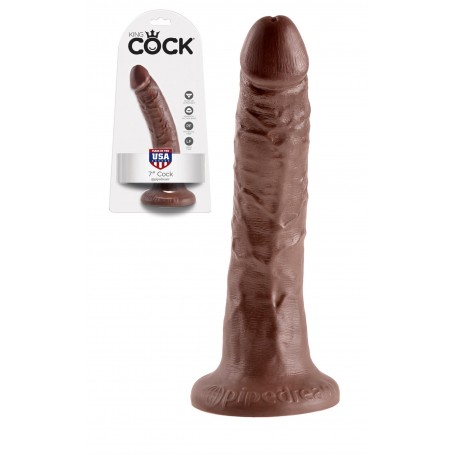 Make it realistic dildo king cock Anal vaginal with suction cup 7 brown