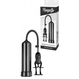 Penis Extension Pump Developer Pump Up Finger Touch Black