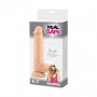 Fallo realistico dildo vaginale con ventosa e testicoli in silicone Brush safe flesh 8