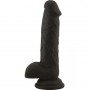 Make it realistic black silicone vaginal dildo with suction cup Rod Large Black