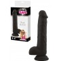 Make it realistic black silicone vaginal dildo with suction cup Brush Black real