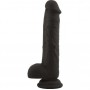 Make it realistic black silicone vaginal dildo with suction cup Brush Black real