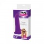 Realistic phallus dildo Vaginal with suction testicles silicone squad purple