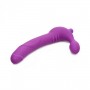 Double vibrator vibrator vibrating vaginal pink wearable strap on regal rider