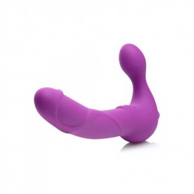 Double vibrator vibrator vibrating vaginal pink wearable strap on regal rider