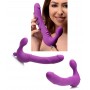 Double vibrator vibrator vibrating vaginal pink wearable strap on regal rider