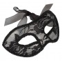 Maschera per notte da donna sexy nera veneziana gothic black